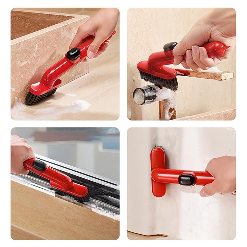 §Multifunctional Bathroom Crevice Cleaning Brush With Liquid Retention, No Dead Angles, Rotating Brush For Bathroom Recesses