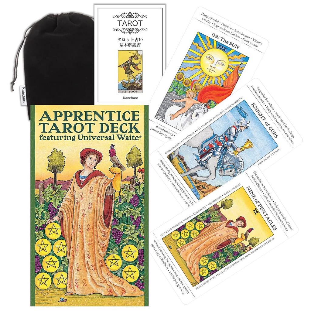 Kancharo Tarot Card Set Tarot Includes Japanese Tarot Card Instructions Pouch 80-Card [Apprentice Deck] & (Authentic)