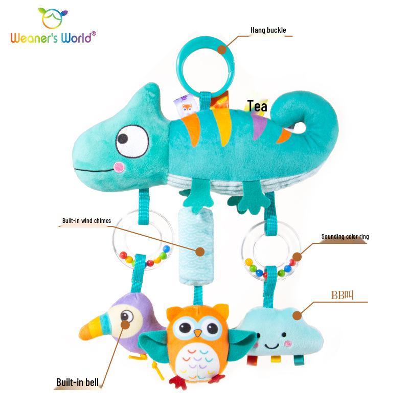 Weaners World Crib & Stroller Hanging Rattle Toy for Infants 0-1 Year - Wind Chime Baby Early Learning Pendant