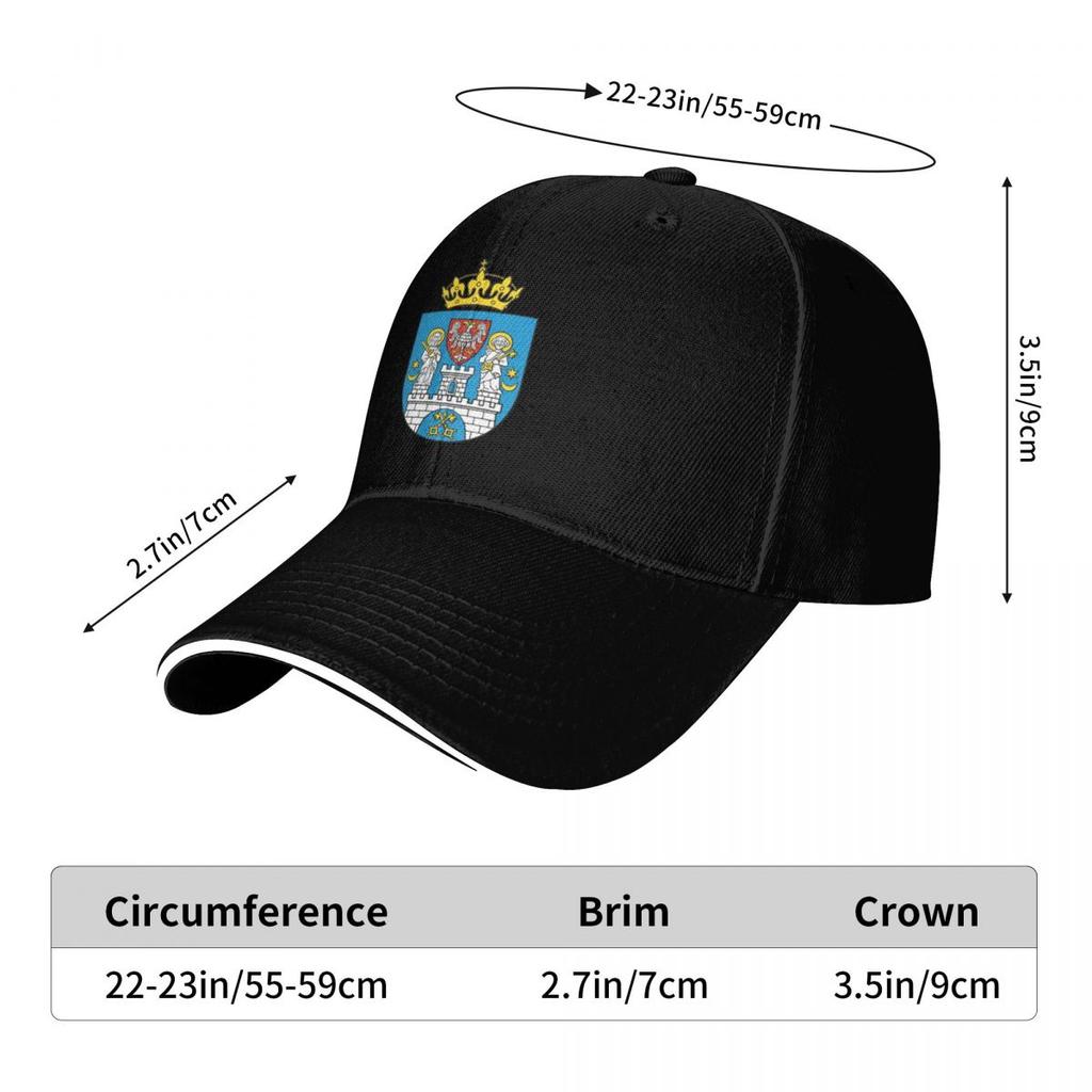 Poznan Coat Of Arms Poland Sport Baseball Caps For Womens Adult Female Beach Dad Hat Snapback Cap