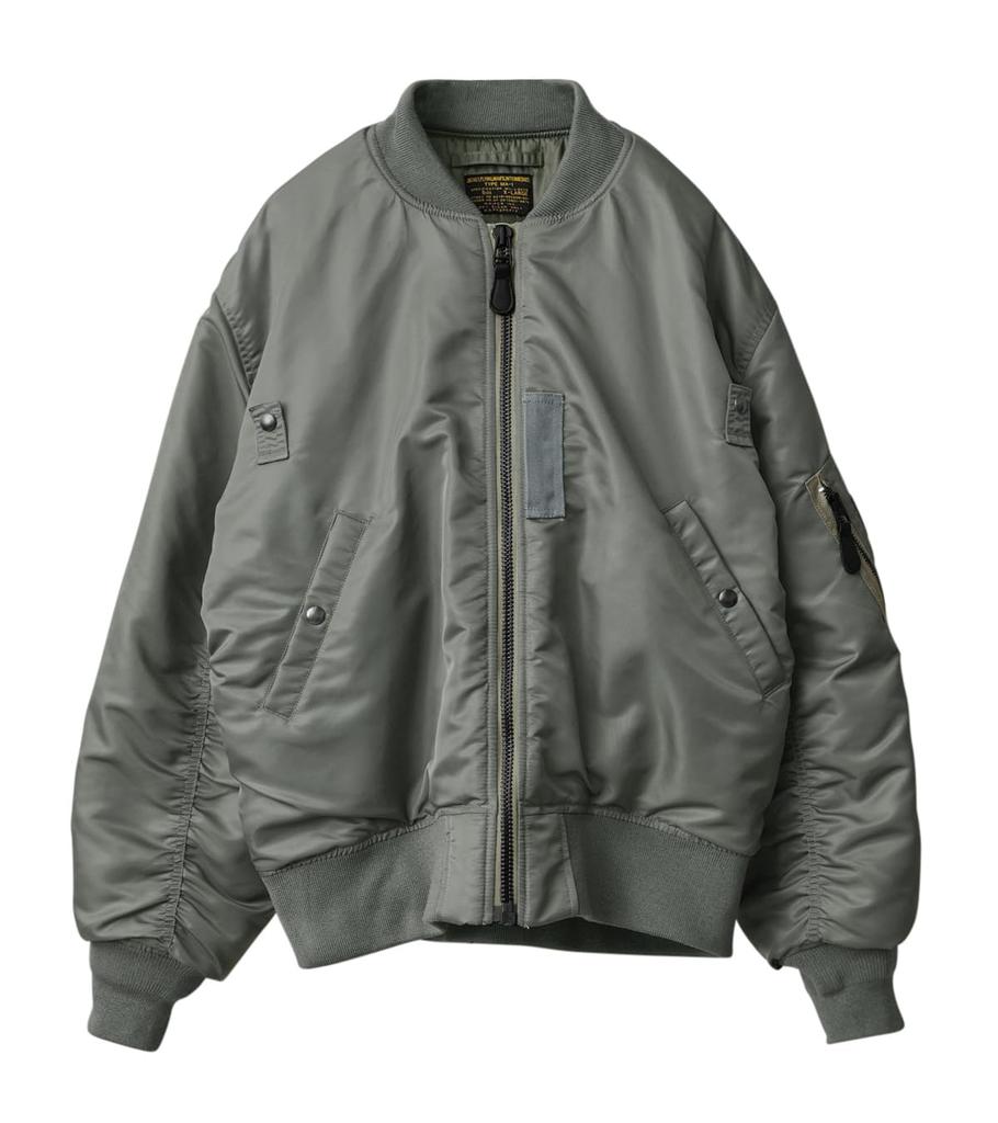 WAIPER US Military First Model Flight Model Inc. MA-1 Jacket, MIL-J-8279 [23WP22] (XL, SAGE)