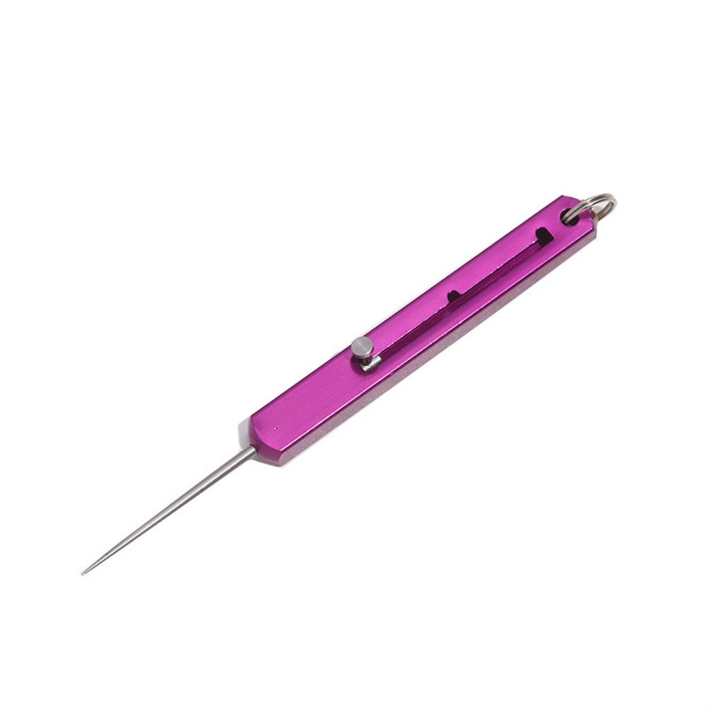Push-pull Titanium Toothpicks Telescopic Fruit Toothpick Portable Metal Toothpick Outdoor Picnic