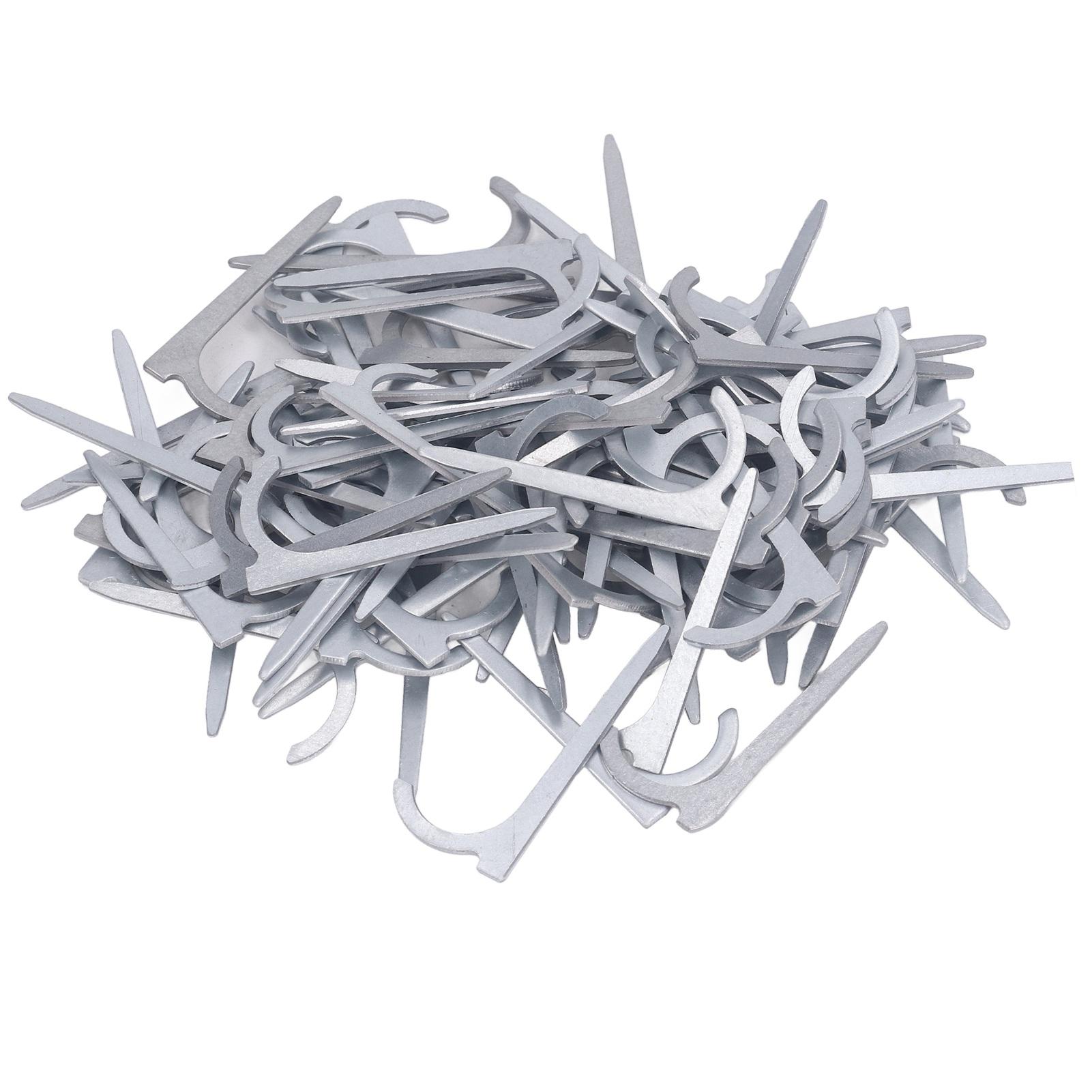 

100 шт. Гвоздь-крюк для труб из углеродистой стали высокой прочности, гвоздь для фиксации водопроводных труб и проводов, настенный крепеж
