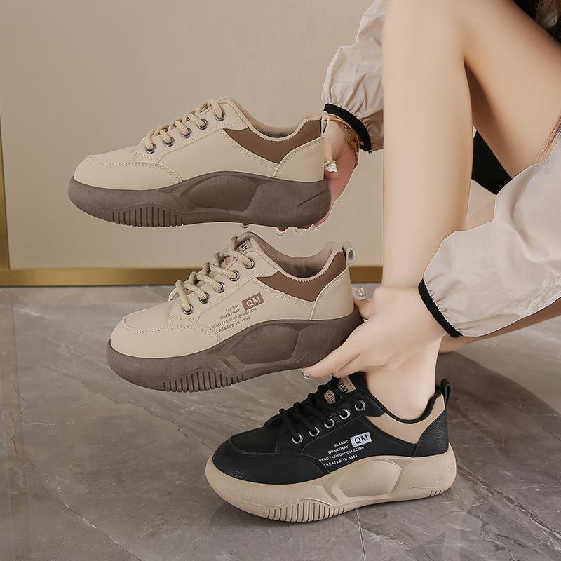 XQ5801 new 2025 autumn casual board shoes platform heightening shoes Korean version of sports women's shoes student street shooting trendy shoes
