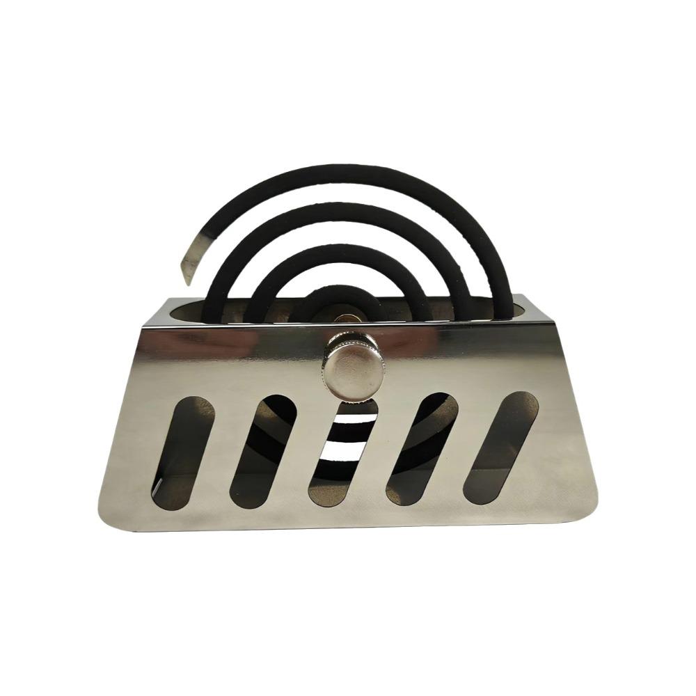 Stainless Steel Fireproof Mosquito Coil Box Anti-Mosquito Mosquito Coil Tray  Balcony Stainless Steel