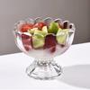 Yangyizhi Glas Dessertschale, Eiskristallbecher auf Fuß, Kleine Vintage-Parfait-Schale für Eisbecher, Obst, Pudding, Gewürze, Snacks, Servieren