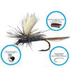 Sharpened Artificial Insect Lure Bait Mental Fish Tackle Fishing Flies Dry Fly Lure  Outdoor