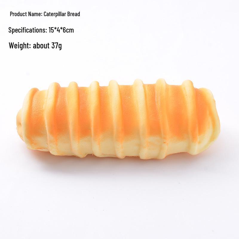 PU Slow Rebound Bread Squeeze Toy - Soft Fragrant Fake Cake for Decompression and Photography Props
