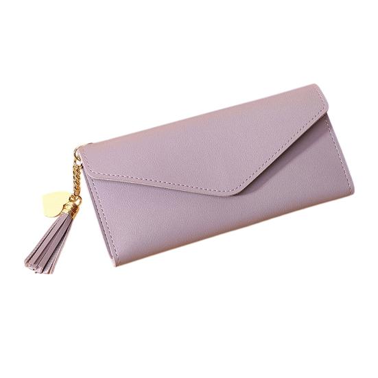 Women Slim Card Wallet Short Long Wallet with ID Window Zippered Coin Pocket Card Holder Wallet for Travel Shopping