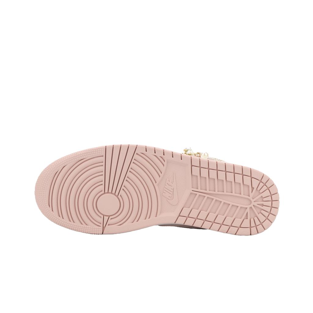Jordan Air Jordan 1 Vintage Basketball Shoes Women's Low top Pink/White/Gold DC0774-606(Team724-)