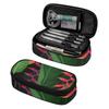 Pencil Case 300D Polyester Multi Compartment Zipper Closure with Mesh Pocket Removable Divider and Pen Slots for School and Study