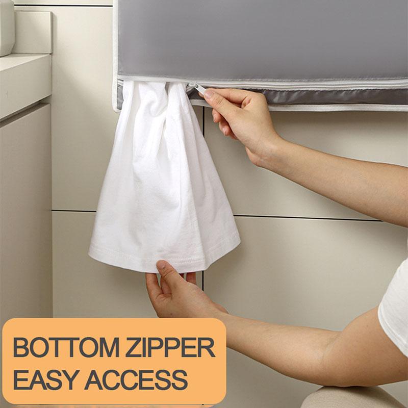 Over-the-Door Hanging Laundry Basket Wall-mounted Dirty Clothes Storage Organizer for Bathroom Toy Storage
