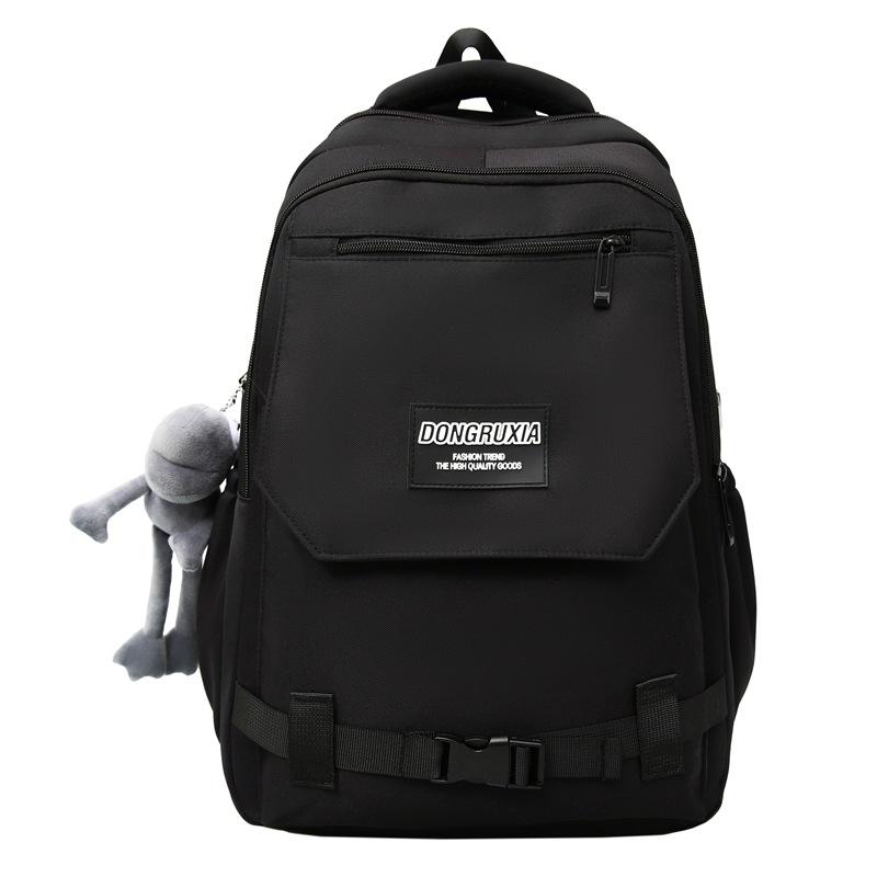 School bag new school bag men's Korean version ins trendy tooling style large capacity middle and high school students multi-compartment casual