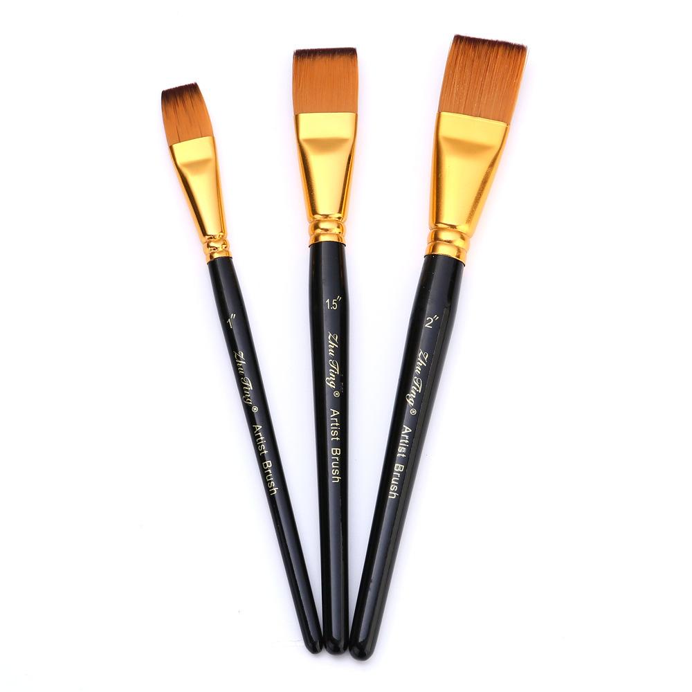 Professional Face Body Art Brush Nylon Artist Brush for Painting Acrylic Oil Watercolor Gouache