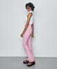 MAKE A TOAST Check Slim Slit Pants Pink