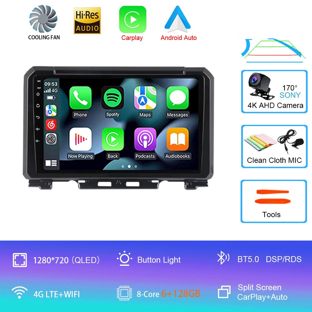 Android 14 For Suzuki Jimny 2018 2019 2020 Car Radio Multimedia Video Player Navigation GPS 5G WIFI DSP Carplay Auto 360 Camera