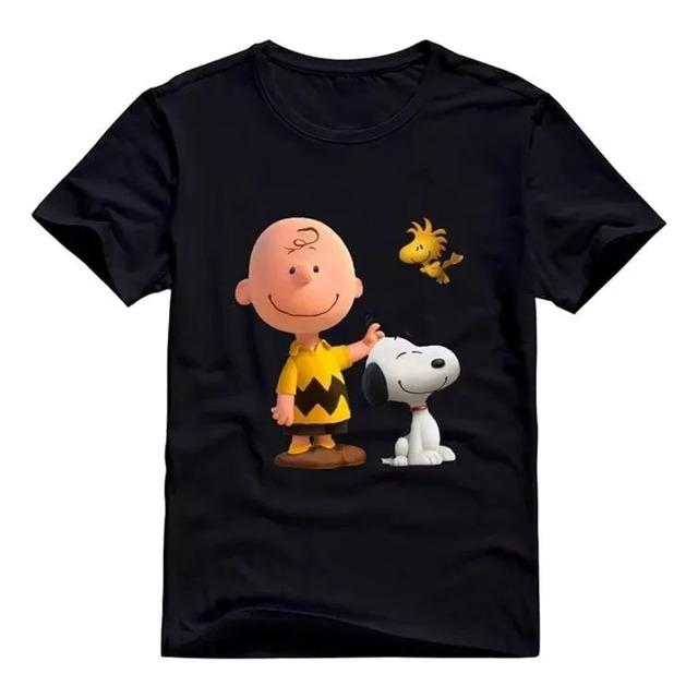 Camiseta Charlie Brown Snoopy Woodstock Peanuts S
