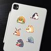 50pcs PVC Animal Graffiti Stickers - Cute, Gluttonous Cartoon Decorations for DIY Stationery & Suitcases