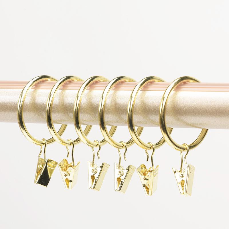 Shower Curtain Hooks and Clips: Roman Rings & Curtain Rings