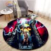 Adventure Animation Masters of the Universe Round Carpet and Rug Cartoon He-Man Pattern Home Decor Anti-slip Mat Yoga