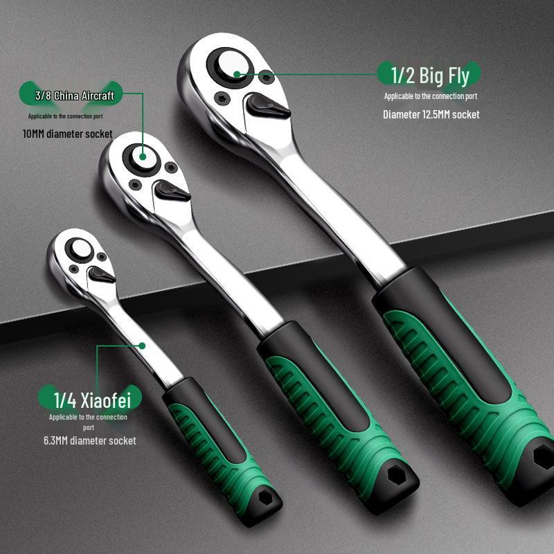 Universelles Sechskant-Ratsche-Steckschlüssel-Set für schnelle Autoreparaturen