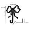 Alloy Bow Wall Hook for Living Room, Bathroom, and Entrance Decoration