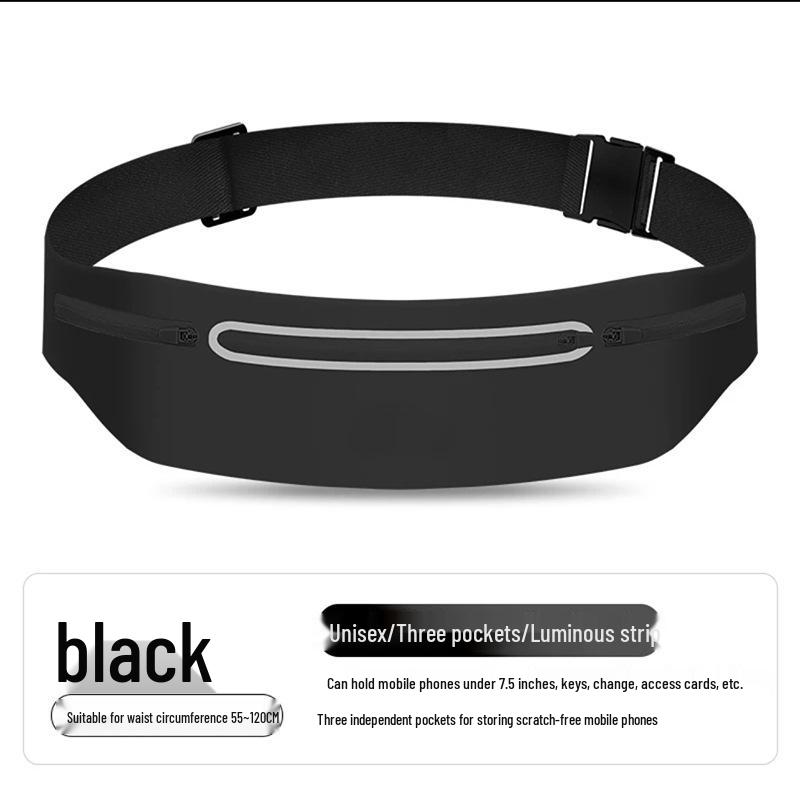 

Ultra-Thin Outdoor Sports Waist Bag for Phones - Unisex Fitness & Marathon Belt Fits any phone