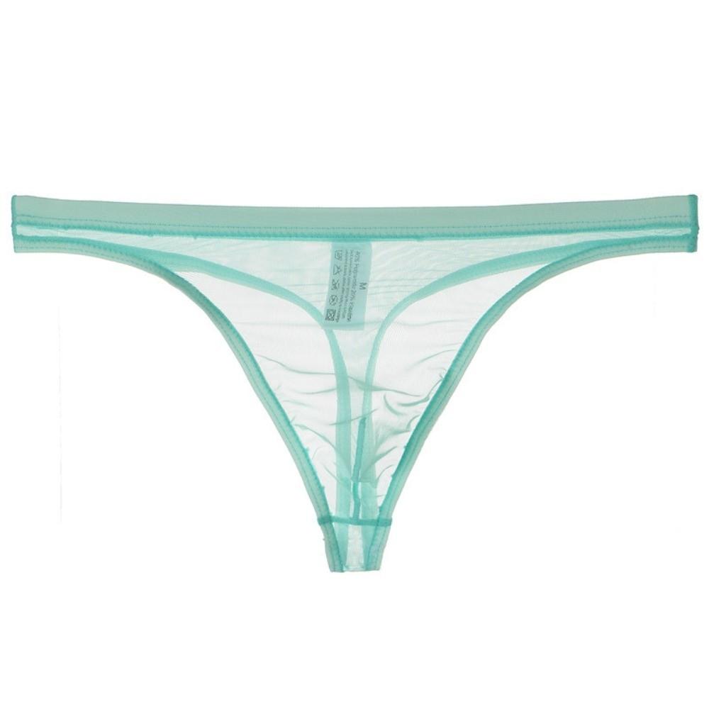 U Convex Men's Thong Intimate Wear Mesh Briefs Fashion Transparent Underpants Male