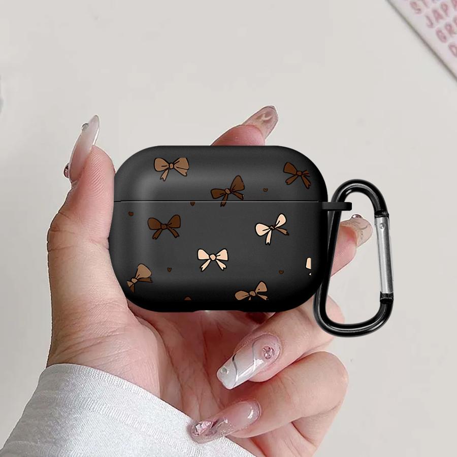 Earphone Cases Cover Case For Airpods Pro2 Pro 3 4 2 Pro3 1 Retro Bow Tie