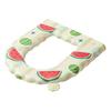 Toilet Seat with Integrated Handle Fruit Pattern Easy to Clean EVA Waterproof Thickened Surface Quick Drying Toilet Seat Pad