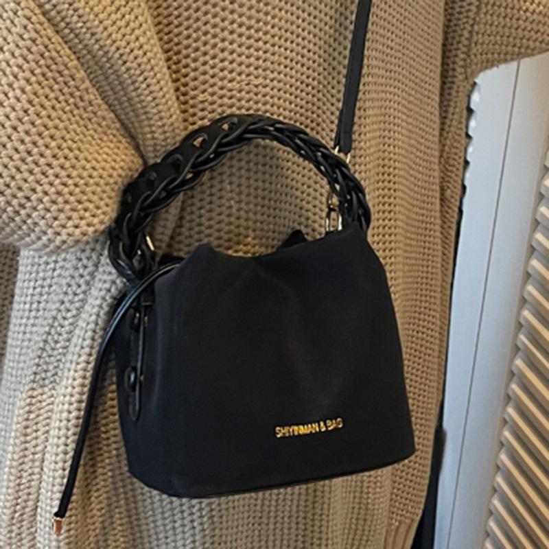 Strukturierte Tasche Damen Winter Trend Mode Nische Lässig Tragbare Beuteltasche Pendler Umhängetasche