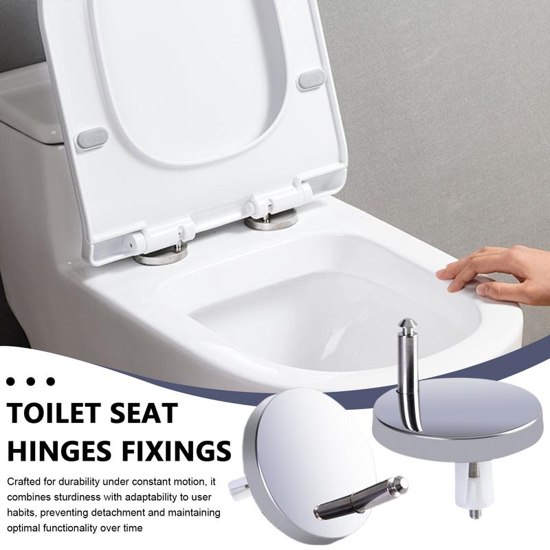2pcs Replacement Fittings for Toilet Seat Hinges Home Hardware High quality stainless steel round toilet lid fixing accessories