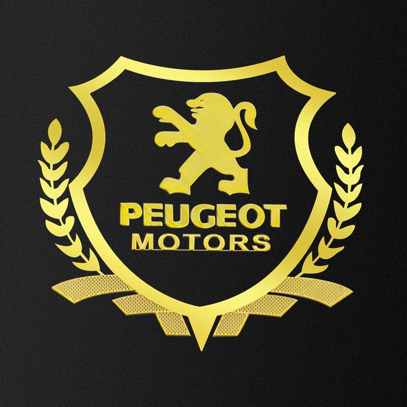 1Pcs Car Body 3D Stickers Wheat Ears Styling Emblem Auto Decoration For Peugeot 308 408 508 RCZ 208 3008 2008 206 207 108 406 407 408 206 207 306 307