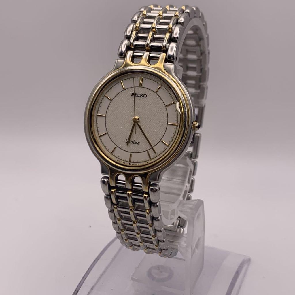 [USED] SEIKO Dolce White x Gold