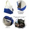 [Rootote] 2486 2487 Small Washable Knit Material Tote Bag CJ Deli Ruful (248701 Fuji Blue)