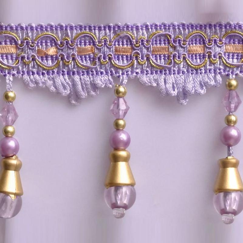 11Meter Curtain Crystal Beaded Tassel Fringe Lace Trim Curtain Accessories Curtain Trim Decoration Sewing DIY Upholstery