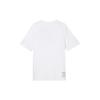 Li-Ning Logo Print Comfortable Soft Casual Loose Crew Neck Pullover Short Sleeve T-Shirt Men Tops White AHST735-2