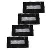 4PCS Under Bed Storage Box 90L Non Woven Foldable Underbed Storage Containers with Clear PVC Window for Clothes