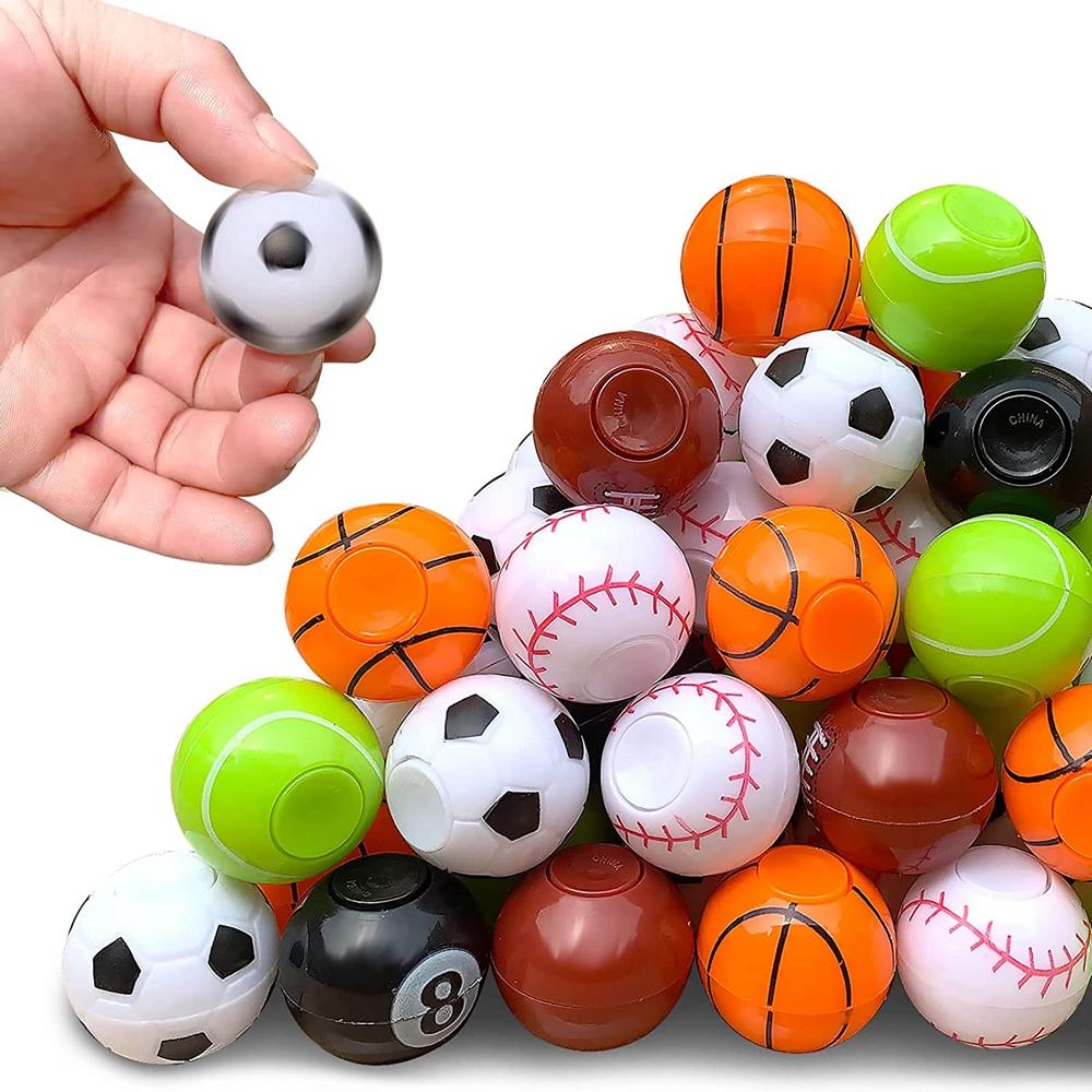 

34PCS Mini Fidget Spinner Return Sports Soccer Balls Basketball Table Tennis Mix Toys Gifts for Kids Birthday Party Favors