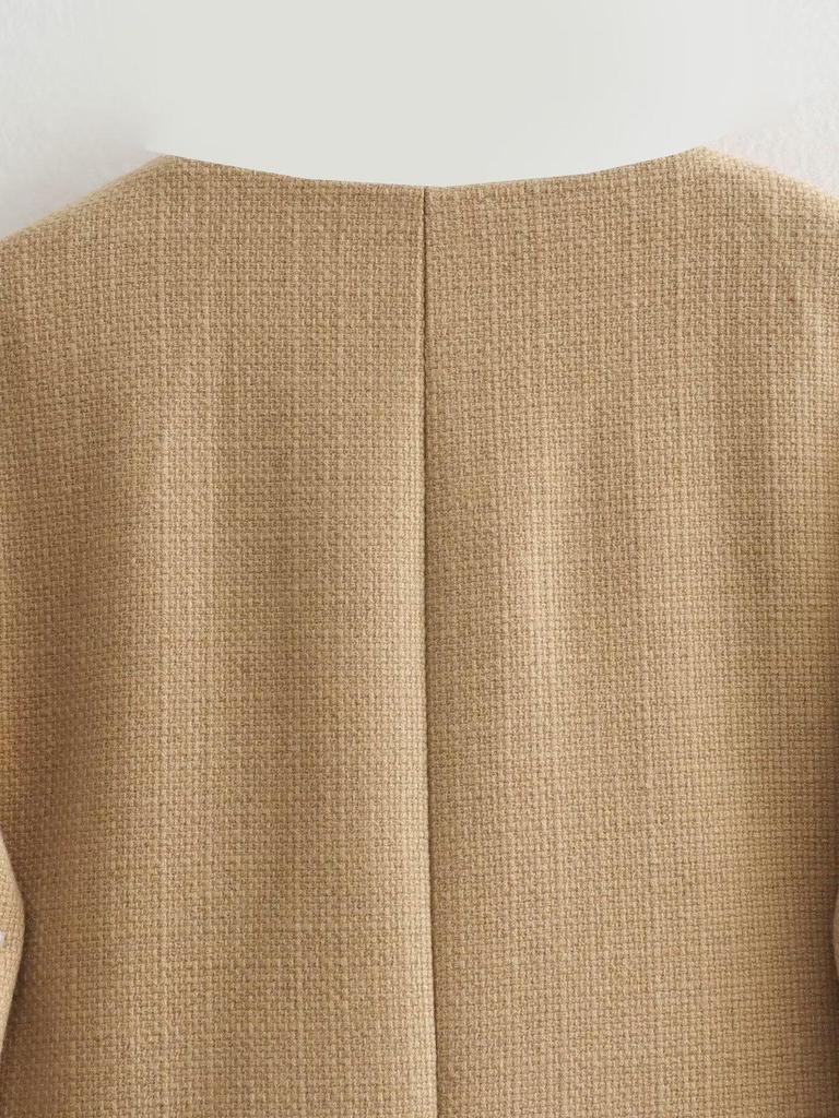 Women's European & American Fashion Casual Single-Breasted Jacket Coat, Autumn/Winter 2025, Style B88646