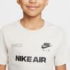 Nike Letter Print Round Neck Casual Comfortable Short Sleeve T-Shirt Kids Tops White DO1813-072