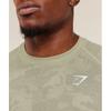 Gymshark Geo Seamless T shirT Haze Green    uniT Green A5a2d Edd1