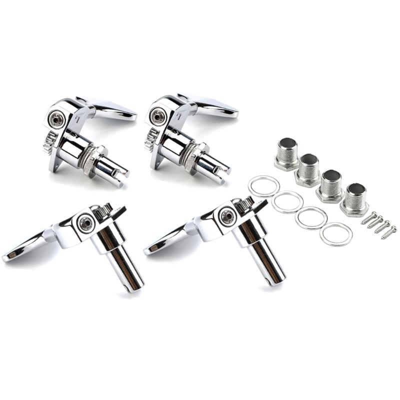 Electric Bass Tuner Peg 4 String Bass Machine Head Knobs Open Gear Bass Tuning Pegs for Electric Guitar Bass Hardware
