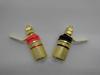 Speaker Terminal Red and Black pieces Banana Plug Audio Stereo k-cocochi Gold-Plated Pins, 3.45cm, (10 each, 20-piece set), Compatible,