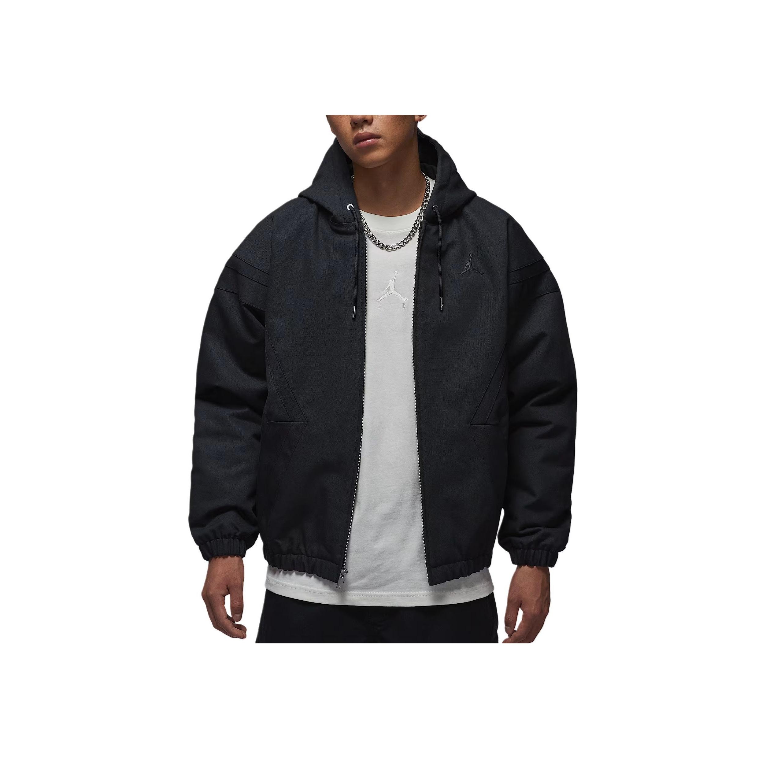 

Куртка чоловіча Jordan Flight Woven Вільна Легка Повсякденна з капюшоном на блискавці Бавовняна куртка HV1849-010 3XL