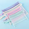 Large Capacity Transparent Nylon Mesh Document Bag with Zipper, A4/A5 Size