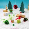 Christmas Cat Balls Toy Accessories Furry Balls Pompoms Rattan Balls Mouse Cat Toy Attachments Balls Mouse