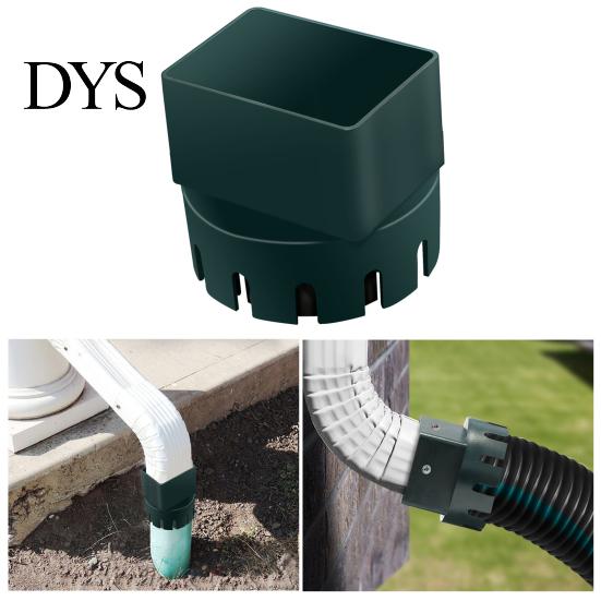 Drain Pipe Connector Downspout Adapter Universal Easy Installation Improve Water Drainage Plastic Rain Gutter to Extender