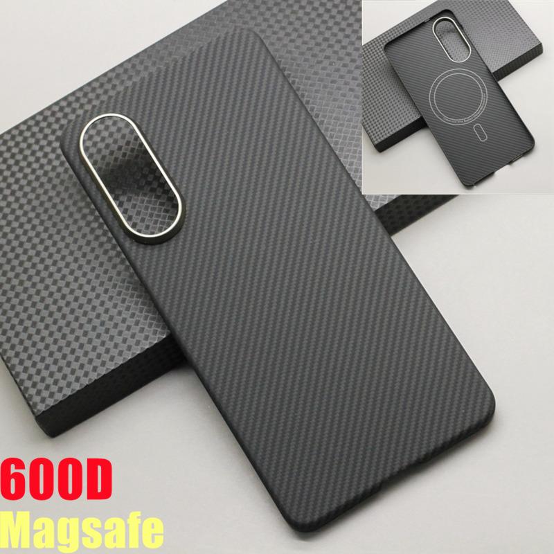 Magnetic Carbon Fiber Phone Case for Samsung Galaxy S25 Edge Magsafe Shockproof protect Cover Aramid Fiber Galaxy S25 Edge Magnetic Case