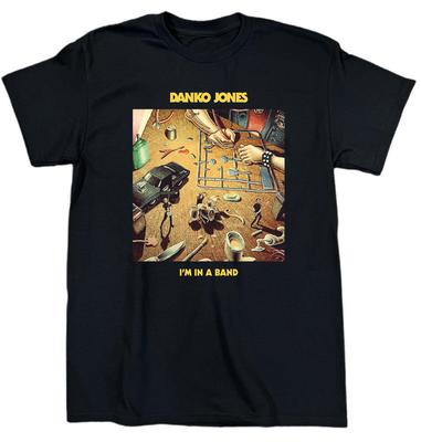 NOWY Danko Jones Jestem w Zespole Ciężka Bawełna Czarny T-shirt S-5XL BT662 Koszulka Unisex